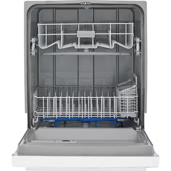 Frigidaire 24-in Front Control Built-in Dishwasher ( White ) ENERGY STAR, 55-Decibel Standard Sound Level Model# FFCD2413UW