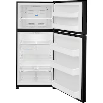 Frigidaire 18.3-cu ft Top-Freezer Refrigerator ( Black ) Garage Ready Model# FFTR1835VB