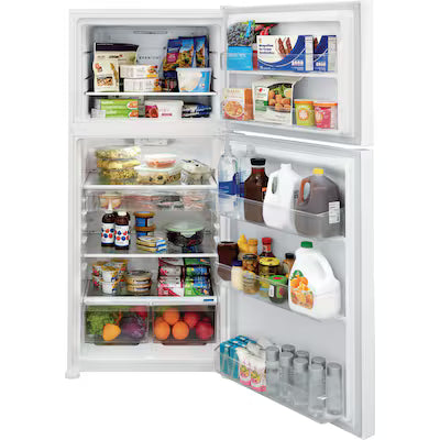 Frigidaire 20.0-cu ft Top-Freezer Refrigerator ( White ) Garage Ready Model# FFTR2045VW