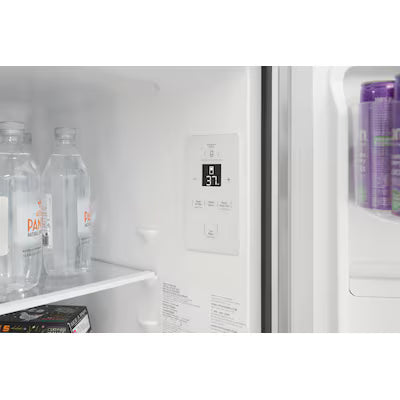 Frigidaire Counter-Depth 17.6-cu ft 3 -Door French Door Refrigerator with Ice Maker ( Fingerprint-Resistant Stainless Look ) ENERGY STAR Certified Model# FRFG1723AV