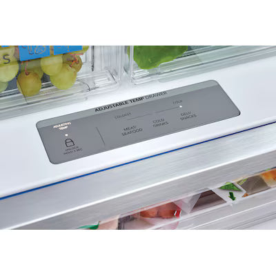 Frigidaire Gallery Standard-Depth 27.8-cu ft 3 -Door French Door Refrigerator with Dual Ice Maker with Water and Ice Dispenser ( Fingerprint Resistant Stainless Steel ) Model# GRFS2853AF