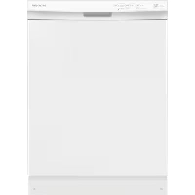Frigidaire 24-in Front Control Built-in Dishwasher ( White ) ENERGY STAR, 54-Decibel Standard Sound Level Model# FDPC4314AW