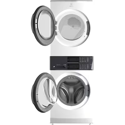 Coming Soon Electrolux LuxCare Wash Electric Stacked Laundry Center with 4.4-cu ft Front load Washer and 8-cu ft Dryer ( White ) Model# ELTE7300AW