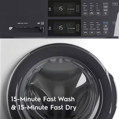 Electrolux LuxCare Wash Stacked Laundry Center with 4.4-cu ft Front load Washer and Electric 8-cu ft Dryer (ENERGY STAR) Model# ELTE7300AW