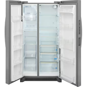 Frigidaire Gallery 26-cu ft Side-by-Side Refrigerator with Ice Maker and Water Dispenser ( Smudge-Proof Stainless Steel ) ENERGY STAR Certified Model# GRSN2620AF