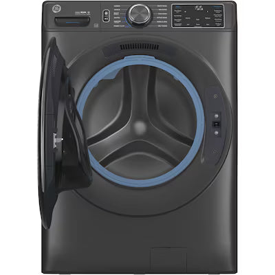 Coming Soon GE Stackable Large ( 5.0-cu ft ) Front-Load Washer with Steam Cycle ( Carbon Graphite ) Model# GFW655SPVDS