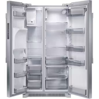 Frigidaire Professional 22.3-cu ft Counter-Depth Side-by-Side Refrigerator with Ice Maker ,Water and Ice Dispenser ( Smudge-Proof Stainless Steel Model# PRSC2222AF
