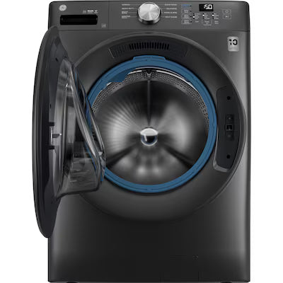 Coming Soon GE UltraFresh Vent System Stackable Large ( 4.6-cu ft ) Front-Load Washer ( Carbon Graphite ) Model# GFW350SPYDS
