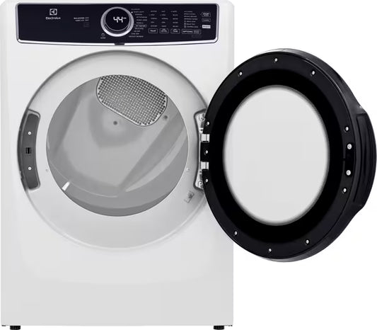 Electrolux 8 cu. ft. Front Load Electric Dryer with Perfect Steam and LuxCare Dry System, ENERGY STAR in White Model# ELFE7626BW