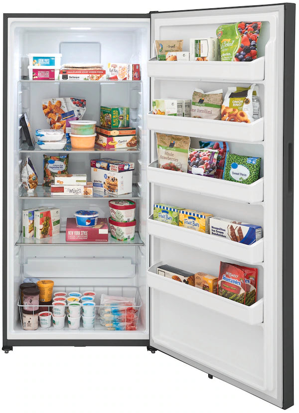 Coming Soon Frigidaire 20 cu. ft. Frost Free Defrost, Garage Ready Upright Freezer in Carbon Model# FRUF2020AN