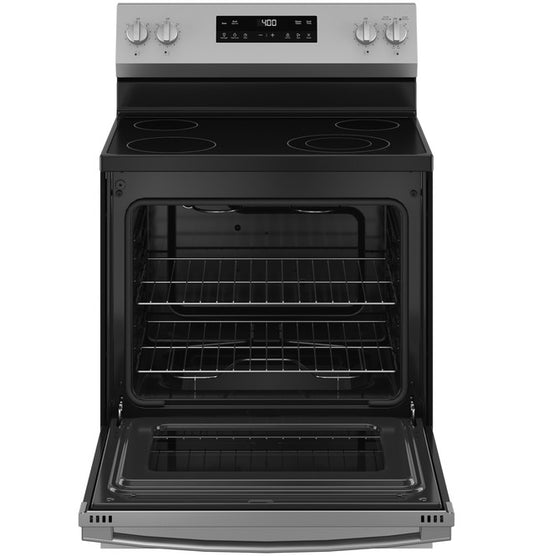 Coming Soon 30 in. 4 Burner Element Free-Standing Electric Range in Stainless Steel w/Stainless Knobs Model# GRF40HSVSS