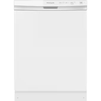 Frigidaire 24-in Front Control Built-in Dishwasher ( White ) ENERGY STAR, 55-Decibel Standard Sound Level Model# FFCD2413UW