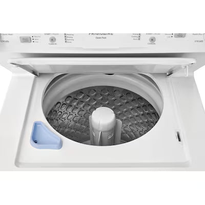 Frigidaire Quick Wash Dry Cycle, Maxfill Wash Cycle Gas Stacked Laundry Center with 3.9-cu ft Top load Washer and 5.6-cu ft Dryer White Model# FLCG7522AW 6010-06 by Scratch-n-Dent Depot