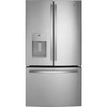 GE Standard-Depth 25.6-cu ft 3 -Door 36-in Wide French Door Refrigerator with Ice Make( Fingerprint-resistant Stainless Steel ) ENERGY STAR Certified Model# GFE26JYMFS by Scratch N Dent Depot