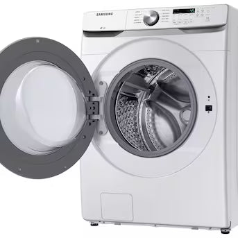 Samsung High Efficiency Stackable Large Front-Load Washer ( White ) ENERGY STAR Model# WF45T6000AW A19-13 by Scratch-n-Dent Depot