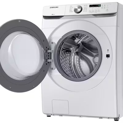 Samsung High Efficiency Stackable Large ( 4.5-cu ft ) Front-Load Washer ( White ) Model# WF45T6000AW by Smiths Appliance & Furniture