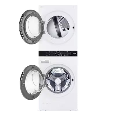 LG WashTower Electric Stacked Laundry Center with 4.5-cu ft Front load Washer and 7.4-cu ft Dryer ( White ) Model# WKEX200HWA by Smiths Appliance & Furniture