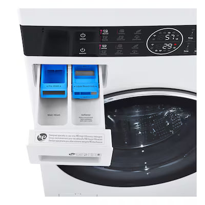 LG WashTower Electric Stacked Laundry Center with 4.5-cu ft Front load Washer and 7.4-cu ft Dryer ( White ) Model# WKEX200HWA by Smiths Appliance & Furniture