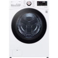 LG TurboWash 360 High Efficiency Stackable Medium ( 4.5-cu ft ) Front-Load Washer with Steam Cycle ( White ) Model# WM4000HWA by Scratch N Dent Depot
