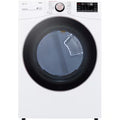 LG True Steam 7.4-cu ft Stackable Vented Electric Dryer with Steam Cycle ( White ) Model# DLEX4000W by Scratch N Dent Depot