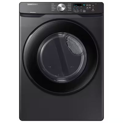 Samsung 7.5-cu ft Stackable Vented Gas Dryer ( Fingerprint Resistant Black Stainless Steel ) Model# DVG45T6000V