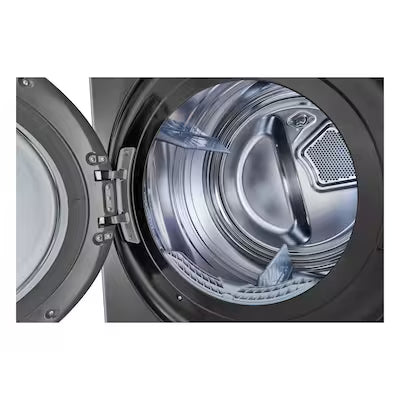 LG WashTower Electric Stacked Laundry Center with 4.5-cu ft Front load Washer and 7.4-cu ft Dryer ( Black Steel ) Model# WKEX200HBA by Scratch N Dent Depot