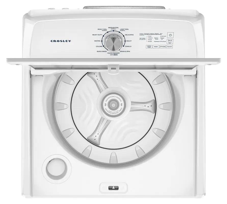 New CROSLEY 4.5 Cuft Top Load Agitator Washer 12 Cycles 10 YEAR WARRANTY ( White ) Model# CWW4512RW N02-25 by Scratch-n-Dent Depot