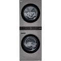LG WashTower Electric Stacked Laundry Center with 4.5-cu ft Front load Washer and 7.4-cu ft Dryer ( Graphite Steel ) Model# WKE100HVA by Scratch-n-Dent Depot