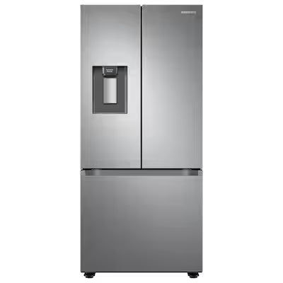 Samsung Standard-Depth 22-cu ft 3 -Door 30-in Wide with Ice Maker ( Fingerprint Resistant Stainless Steel ) ENERGY STAR Certified Model# RF22A4221SR by Scratch N Dent Depot