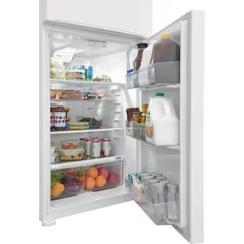 Coming Soon Frigidaire 20.0-cu ft Standard-Depth 30.0-in Wide Top-Freezer Refrigerator ( White ) Garage Ready Model# FFTR2045VW