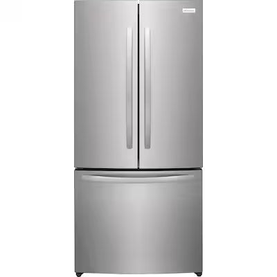 Frigidaire Counter-Depth 17.6-cu ft 3 -Door French Door Refrigerator with Ice Maker ( Fingerprint-Resistant Stainless Look ) ENERGY STAR Certified Model# FRFG1723AV