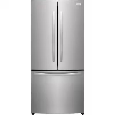 Frigidaire Counter-Depth 17.6-cu ft 3 -Door 31-in Wide French Door Refrigerator with Ice Maker ( Fingerprint-Resistant Stainless Look ) ENERGY STAR Certified Model# FRFG1723AV