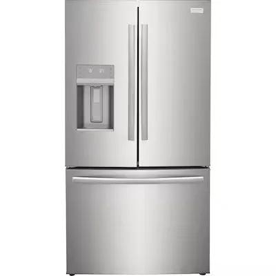 Frigidaire Gallery Counter-Depth 22.6-cu ft 3 -Door 36-in Wide French Door Refrigerator with Dual Ice Maker with Water and Ice Dispenser ( Fingerprint Resistant Stainless Steel ) ENERGY STAR Certified Model# GRFC2353AF by Smiths Appliance & Furniture