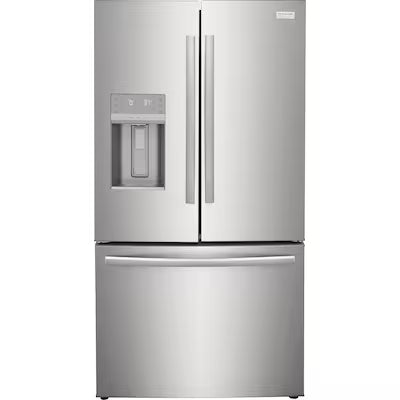 Frigidaire Gallery Counter-Depth 22.6-cu ft 36-in Wide French Door Refrigerator with Dual Ice Maker ( Fingerprint Resistant Stainless Steel ) ENERGY STAR Certified Model# GRFC2353AF 6011-52 by Scratch-n-Dent Depot