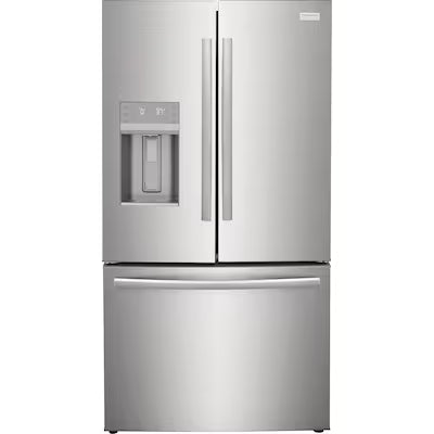 Frigidaire Gallery Counter-Depth 22.6-cu ft 3 -Door 36-in Wide French Door Refrigerator with Dual Ice Maker with Water and Ice Dispenser ( Fingerprint Resistant Stainless Steel ) ENERGY STAR Certified Model# GRFC2353AF by Scratch N Dent Depot