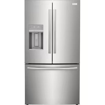 Frigidaire Gallery Standard-Depth 27.8-cu ft 3 -Door French Door Refrigerator with Dual Ice Maker with Water and Ice Dispenser ( Fingerprint Resistant Stainless Steel ) ENERGY STAR Certified Model# GRFS2853AF