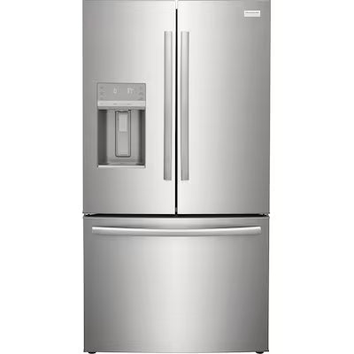 Frigidaire Gallery Standard-Depth 27.8-cu ft 3 -Door French Door Refrigerator with Dual Ice Maker with Water and Ice Dispenser ( Fingerprint Resistant Stainless Steel )