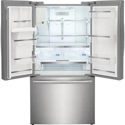 Frigidaire Gallery Counter-Depth 22.6-cu ft 3 -Door 36-in Wide French Door Refrigerator with Dual Ice Maker with Water and Ice Dispenser ( Fingerprint Resistant Stainless Steel ) ENERGY STAR Certified Model# GRFC2353AF by Smiths Appliance & Furniture