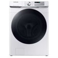 Samsung Super Speed Wash High Efficiency Stackable Medium ( 4.5-cu ft ) Front-Load Washer with Steam Cycle ( White ) Model# WF45B6300AW by Smiths Appliance & Furniture