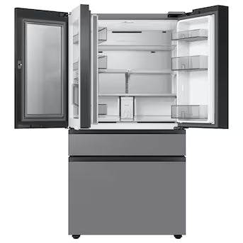 Samsung Bespoke AI Counter-Depth Beverage Center 23-cu ft 36-in Wide with Dual Ice Maker and Door within Door ( Fingerprint Resistant Stainless Steel ) ENERGY STAR Certified Model# RF23BB8600QL A19-51 by Scratch-n-Dent Depot
