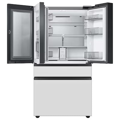Samsung Bespoke Standard-Depth Beverage Center 29-cu ft 4 -Door 36-in Wide with Dual Ice Maker and Door within Door ( Morning Blue ) ENERGY STAR Certified Model# RF29BB86004M by Scratch N Dent Depot