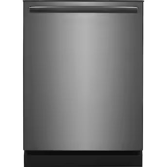 Frigidaire Gallery 24-in Top Control Built-in Dishwasher ( Fingerprint Resistant Black Stainless Steel ) ENERGY STAR, 52-Decibel Standard Sound Level Model# GDPH4515AD