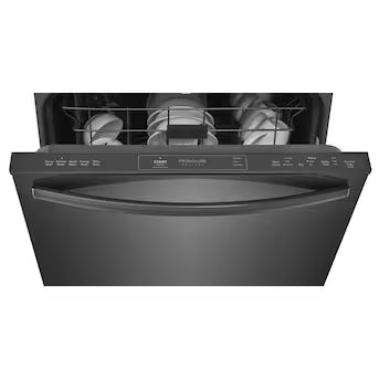 Frigidaire Gallery 24-in Top Control Built-in Dishwasher ( Fingerprint Resistant Black Stainless Steel ) ENERGY STAR, 52-Decibel Standard Sound Level Model# GDPH4515AD