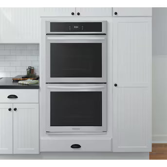 Frigidaire 27 inch Double Electric Wall Oven with Self-cleaning ( Stainless Steel ) Model# FCWD2727AS by Scratch N Dent Depot