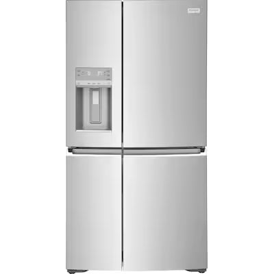 Frigidaire Gallery Counter-Depth 21.5-cu ft 4 -Door French Door Refrigerator with Ice Maker with Water and Ice Dispenser ( Fingerprint Resistant Stainless Steel ) Model# GRQC2255BF