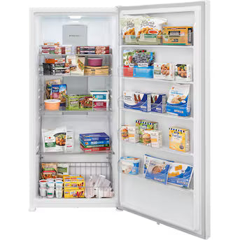 Frigidaire 20-cu ft Garage Ready Frost-free Upright Freezer ( White ) ENERGY STAR Certified Model# FFUE2024AW A19-25 by Scratch-n-Dent Depot