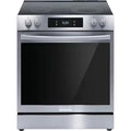 Frigidaire Gallery 30-in Glass Top 5 burners 6.2-cu ft Air Fry Convection Oven Slide-In Electric Range ( Fingerprint Resistant Stainless Steel ) Model# GCFE3060BF by Smiths Appliance & Furniture