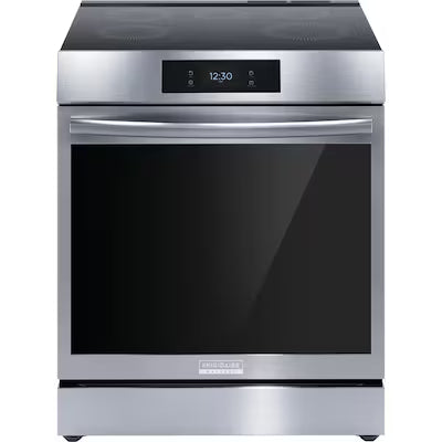 Frigidaire Gallery 30-in 5 burners 6.2-cu ft , Air Fry Convection Oven Slide-In Single Induction Range ( Fingerprint Resistant Stainless Steel ) Model# GCFI3060BF A1-52 by Scratch-n-Dent Depot