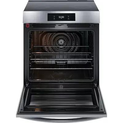 Frigidaire Gallery 30-in 5 burners 6.2-cu ft , Air Fry Convection Oven Slide-In Single Induction Range ( Fingerprint Resistant Stainless Steel ) Model# GCFI3060BF by Smiths Appliance & Furniture
