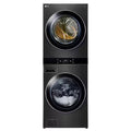 LG WashTower Electric Stacked Laundry Center with 5-cu ft Front load Washer and 7.4-cu ft Dryer ( Black Stainless Steel ) Model# WKEX300HBA by Smiths Appliance & Furniture